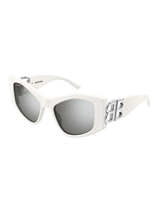 Balenciaga Accessories - NEW BALENCIAGA SUNGLASSES BB0287S 006 WOMEN CAT EYE WHITE/SILVER MIRROR EYEWEAR